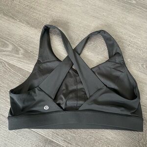 lululemon athletica Cross-Back Black Sports Bra